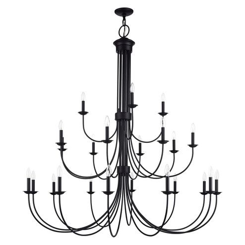 Estate 24 Light Foyer Chandelier in Black (107|4268604)