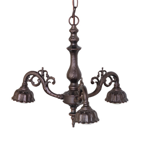 Victorian Three Light Pendant Hardware in Mahogany Bronze (57|10401)