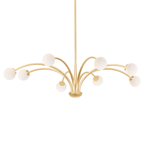 Orinda Eight Light Chandelier in Vintage Gold Leaf (67|F2654VGL)