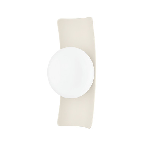 Terra One Light Wall Sconce in Aged Brass/Ceramic Antique Ivory (428|H913101AGBCAI)