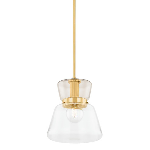 Elodie One Light Pendant in Aged Brass (428|H910701SAGB)
