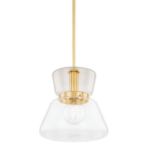 Elodie One Light Pendant in Aged Brass (428|H910701LAGB)