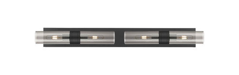 Downtown Urban Four Light Bath Vanity in Matte Black (405|617S4WBKG6178SM)