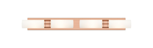 Downtown Urban Four Light Bath Vanity in Antique Copper (405|617S4WACG6178SWH) Downtown Urban Four Light Bath Vanity in Antique Copper (405|617S4WACG6178SWH)