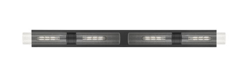 Downtown Urban Four Light Bath Vanity in Matte Black (405|617L4WBKG61711SDY)