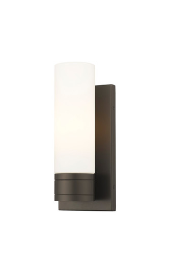 Downtown Urban One Light Wall Sconce in Oil Rubbed Bronze (405|6171WOBG6178WH) Downtown Urban One Light Wall Sconce in Oil Rubbed Bronze (405|6171WOBG6178WH)