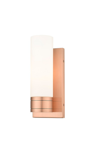 Downtown Urban One Light Wall Sconce in Antique Copper (405|6171WACG6178WH)