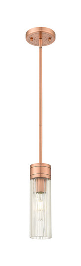 Downtown Urban One Light Mini Pendant in Antique Copper (405|6171SACG6178SCL)