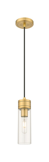Downtown Urban One Light Mini Pendant in Brushed Brass (405|6171PBBG6178CL)