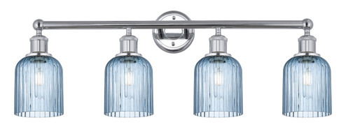 Edison Four Light Bath Vanity in Polished Chrome (405|6164WPCG5595BL)
