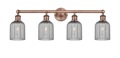 Edison Four Light Bath Vanity in Antique Copper (405|6164WACG5595SM)