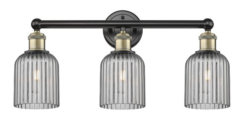 Edison Three Light Bath Vanity in Black Antique Brass (405|6163WBABG5595SM)