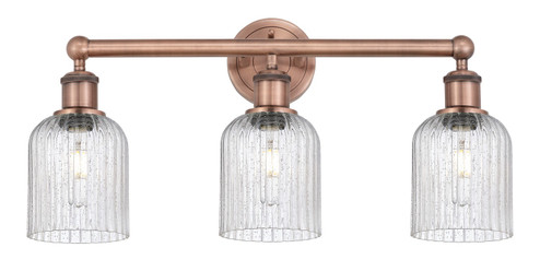 Edison Three Light Bath Vanity in Antique Copper (405|6163WACG5595SDY)