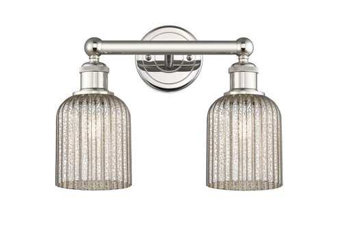 Edison Two Light Bath Vanity in Polished Nickel (405|6162WPNG5595ME)
