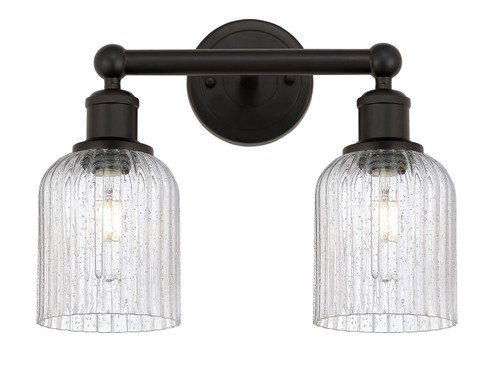 Edison Two Light Bath Vanity in Oil Rubbed Bronze (405|6162WOBG5595SDY)