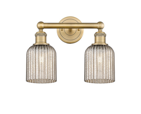 Edison Two Light Bath Vanity in Brushed Brass (405|6162WBBG5595ME)