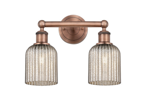 Edison Two Light Bath Vanity in Antique Copper (405|6162WACG5595ME)