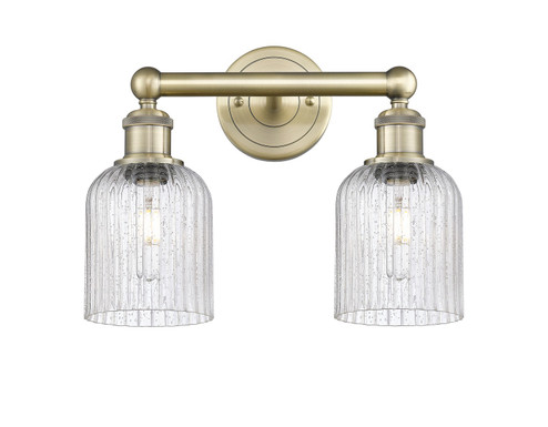 Edison Two Light Bath Vanity in Antique Brass (405|6162WABG5595SDY)