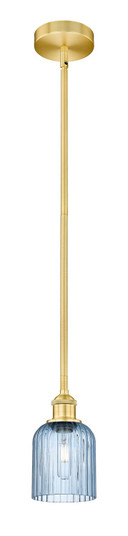 Edison One Light Mini Pendant in Satin Gold (405|6161SSGG5595BL)
