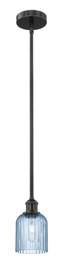 Edison One Light Mini Pendant in Matte Black (405|6161SBKG5595BL)
