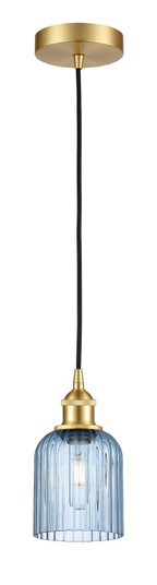 Edison One Light Mini Pendant in Satin Gold (405|6161PSGG5595BL)