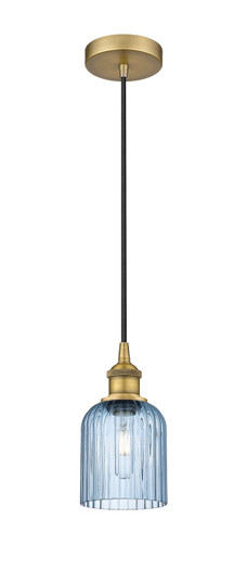 Edison One Light Mini Pendant in Brushed Brass (405|6161PBBG5595BL)