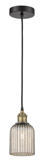 Edison One Light Mini Pendant in Black Antique Brass (405|6161PBABG5595ME) Edison One Light Mini Pendant in Black Antique Brass (405|6161PBABG5595ME)