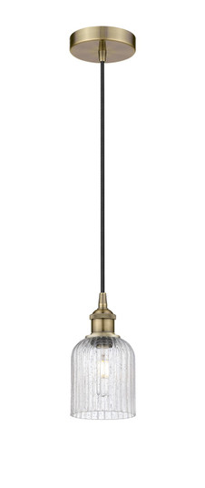 Edison One Light Mini Pendant in Antique Brass (405|6161PABG5595SDY)