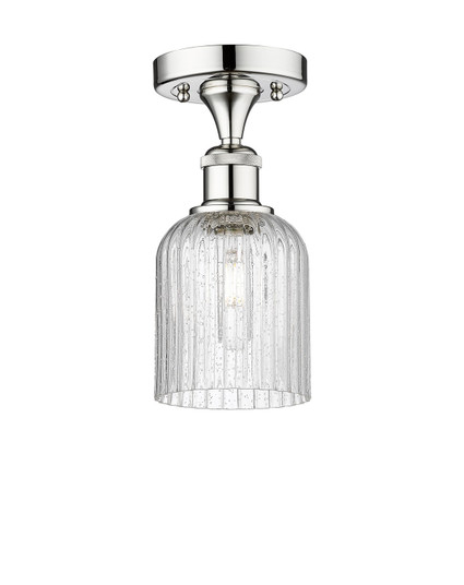 Edison One Light Semi-Flush Mount in Polished Chrome (405|6161FPCG5595SDY)