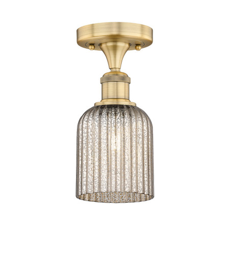 Edison One Light Semi-Flush Mount in Brushed Brass (405|6161FBBG5595ME)