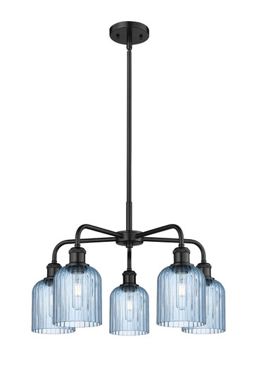 Ballston Five Light Chandelier in Matte Black (405|5165CRBKG5595BL)