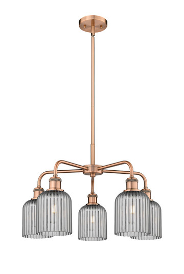 Ballston Five Light Chandelier in Antique Copper (405|5165CRACG5595SM)