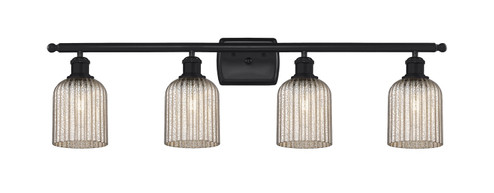 Ballston Four Light Bath Vanity in Matte Black (405|5164WBKG5595ME)