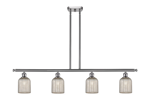Ballston Four Light Island Pendant in Brushed Satin Nickel (405|5164ISNG5595ME)