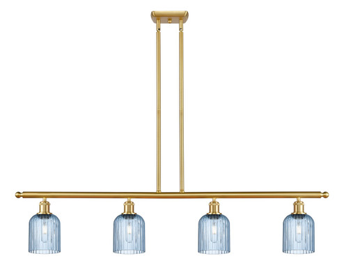 Ballston Four Light Island Pendant in Satin Gold (405|5164ISGG5595BL)