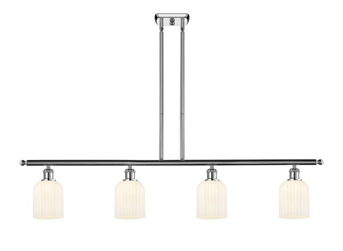 Ballston Four Light Island Pendant in Polished Chrome (405|5164IPCG5595GWH)