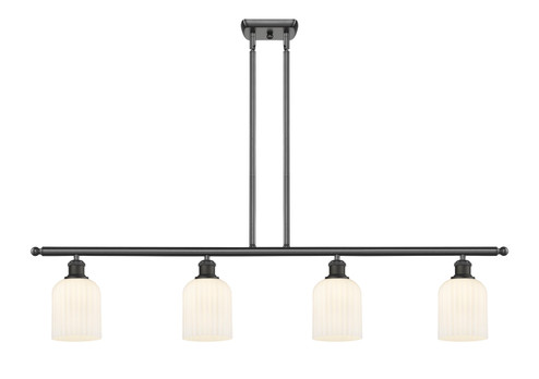 Ballston Four Light Island Pendant in Oil Rubbed Bronze (405|5164IOBG5595GWH)