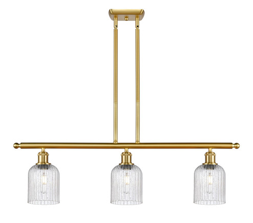 Ballston Three Light Island Pendant in Satin Gold (405|5163ISGG5595SDY)