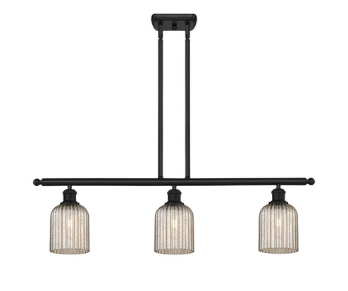 Ballston Three Light Island Pendant in Matte Black (405|5163IBKG5595ME)