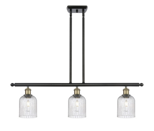 Ballston Three Light Island Pendant in Black Antique Brass (405|5163IBABG5595SDY)
