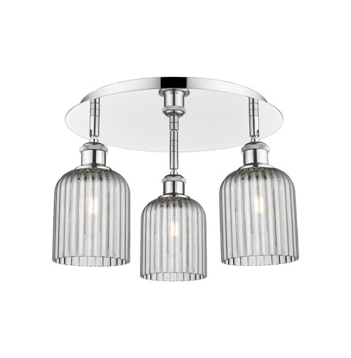 Ballston Three Light Semi-Flush Mount in Polished Chrome (405|5163CPCG5595SM)