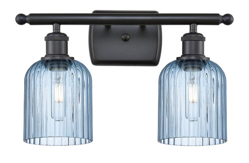 Ballston Two Light Bath Vanity in Matte Black (405|5162WBKG5595BL)