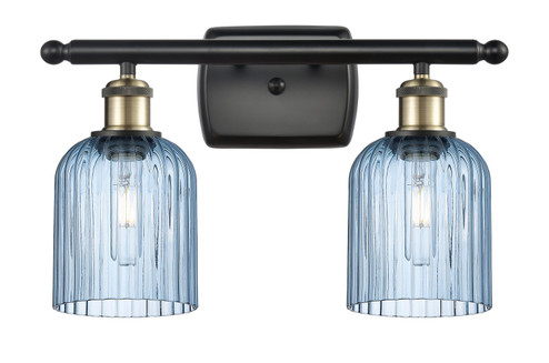 Ballston Two Light Bath Vanity in Black Antique Brass (405|5162WBABG5595BL)