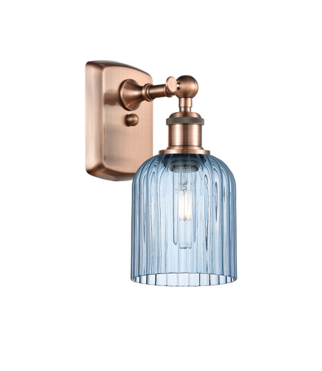 Ballston One Light Wall Sconce in Antique Copper (405|5161WACG5595BL) Ballston One Light Wall Sconce in Antique Copper (405|5161WACG5595BL)