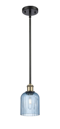 Ballston One Light Mini Pendant in Black Antique Brass (405|5161SBABG5595BL)