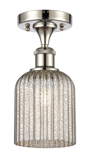 Ballston One Light Semi-Flush Mount in Polished Nickel (405|5161CPNG5595ME)