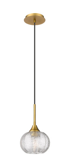 Downtown Urban One Light Pendant in Brushed Brass (405|3231PBBG3237CL)