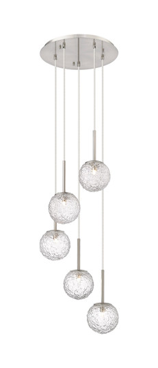 Downtown Urban Five Light Pendant in Brushed Satin Nickel (405|3205PSNG3206CLSN)