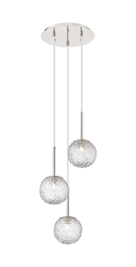 Downtown Urban Three Light Pendant in Polished Nickel (405|3203PPNG3206CLPN)