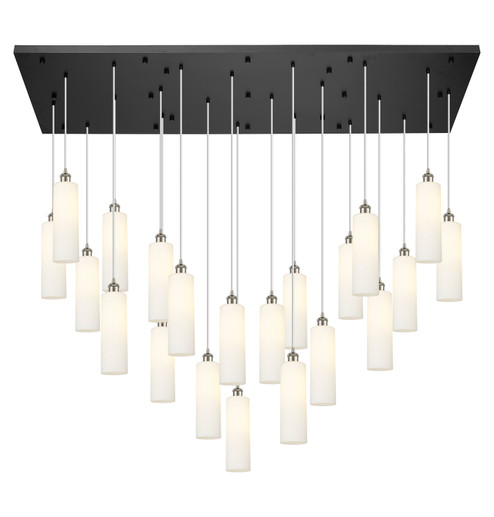 Downtown Urban 21 Light Pendant in Brushed Satin Nickel (405|172BKB21PSNG43412WH)